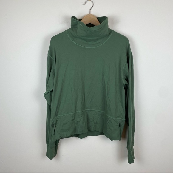 Lululemon Ready to Rulu Pullover Green Twill - Picture 1 of 6